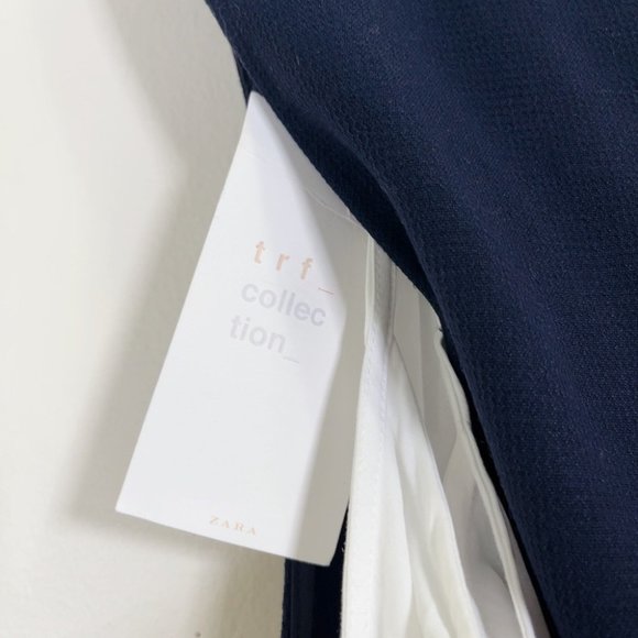 🔖🏷️ NWT Zara Navy Color Combination Top - Picture 11 of 12